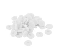 Alomejor Cubierta de Esponja para Auriculares, Cómodas Almohadillas para Auriculares de 15mm, Puntas para una Experiencia de Sonido Mejorada, MP3, MP4, 50 Piezas (White)
