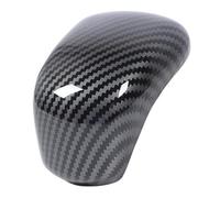 Alomejor Cubierta de la Manija de la Palanca de Cambios Patrón de Fibra de Carbono ABS Cubierta de la Manija de la Palanca de Cambios Resistente Al Desgaste Protector contra Rasguños Fácil de