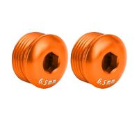 Alomejor Cubierta de Pedal M14 de 2 Piezas, Cubiertas de Pedal de Rodamiento de Ciclismo de Aleación de Aluminio M14x6 5 Mm, con Protección Antioxidante, para de Bicicleta de (Orange)