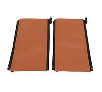 Alomejor Cubierta del Manillar del Cochecito Desmontable, Protector de Barra de Agarre de Cuero PU 19.1 x 10.8 cm, Acolchado Suave para Bebé, Fácil de Limpiar, Regalo Ideal para, Col