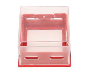 Alomejor Cubierta Impermeable para Interruptor de Botón Protector de Botón de Parada de Emergencia para Aplicaciones Industriales Material Transparente y Duradero Color Rojo