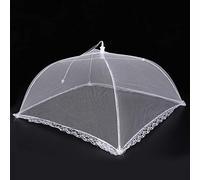 Alomejor Cubierta para Alimentos, Tienda de Red de Malla Plegable para Picnic, Barbacoa, 12,6x12,6 Pulgadas, Juego de 2 Paraguas Reutilizable con Forma de Cúpula para Fiestas