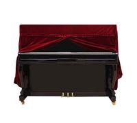 Alomejor Cubiertas de Piano, diseño Moderno Arte Tela Encaje Cubiertas Verticales protección Elegante for Aula música Profesores Regalos hogar decoración Musical