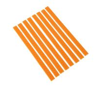 Alomejor Cubiertas de Ruedas de Equipaje de Material de Silicona, Protectores de Maletas Absorbentes de Sonido de Textura Gruesa, Paquete de 8 (Orange)