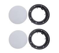 Alomejor Cubiertas para Altavoces de Techo, Protectores Magnéticos de Rejilla Redonda para Paredes y Techos, Metal, 280mm, 2 uds.