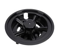 Alomejor Cubiertas para Ruedas de Carrito de, Tapacubos Negros Duraderos de 8 Pulgadas para y Protección ABS, 4 Uds.