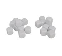 Alomejor Cubos de Plástico 20pcs de 16 -mm -rincón Cubos Duraderos para Juegos Mesa, Juegos Matemáticas, Escenarios Enseñanza y Reuniones Familiares (White)