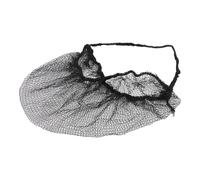 Alomejor Cubrebarbas Desechables Transpirables 100 Piezas Malla de Nylon Cobertura Total para un Ambiente de Trabajo Limpio Restaurante Laboratorio de Producción de Alimentos Negro