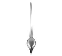 Alomejor Cuchara Decorativa de Postre Sólida de Acero Inoxidable para Diseño Artístico de Alimentos Adecuada para la Cocina del Hogar (L)