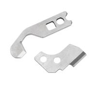 Alomejor Cuchillas de Acero para Remalladora, Juego de Cuchillas Superiores e Inferiores Duraderas para Reemplazo de Máquina de Coser Overlock con Fácil Instalación para Entusiastas de la Costura