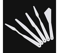 Alomejor Cuchillos de Paleta de Pintura de Plástico Agarre Cómodo Mano de Obra Exquisita para Entusiastas del Arte 6 Espátulas de Pintura para Proyectos Artesanales