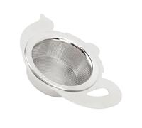 Alomejor Cuenco Colador de té de Acero Inoxidable 304, Material Premium, Filtro de té de Malla Fina, Protección de Aislamiento Térmico para de Hojas Sueltas (Estilo Tetera Color Natural)