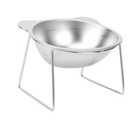 Alomejor Cuenco Elevado para Comida para Gatos, Alimentador Antideslizante Inclinado de Gran Capacidad para Múltiples Mascotas, 5,91 X 5,12 X 4,13 Pulgadas