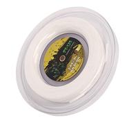 Alomejor Cuerda de Raqueta de Tenis, Cuerda de Raqueta con Patrón de Doble Acanalado, Poliéster con Superficie con Muescas de 1,25 Mm para Gimnasio (Blanco)