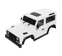Alomejor Cuerpo de Coche RC, Plástico ABS Duro de Primera Calidad con Accesorios Detallados, Distancia Entre Ejes de 144mm para Uso Todoterreno 1/16 Jimny y 1/24 Axial SCX24 JLU (White)