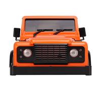 Alomejor Cuerpo de Coche RC, Plástico ABS Duro de Primera Calidad con Accesorios Detallados, Distancia Entre Ejes de 144mm para Uso Todoterreno 1/16 Jimny y 1/24 Axial SCX24 JLU (Orange)
