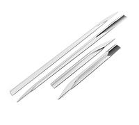 Alomejor Cuerpo de Puerta Lateral de Coche, Tiras de Ajuste ABS, Superficie Brillante, 4 Piezas, Apto para Harrier Venza XU80 2020 2021, Fácil Instalación