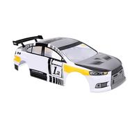 Alomejor Cuerpo RC 1/10, Material de PVC, Diseño Liviano, Reemplazo para Autos de Carreras con Distancia Entre Ejes de 26 Cm, Ideal para Personalización y Actualización (Gray)