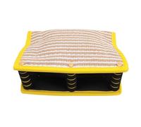 Alomejor Cuña para Morder para Perros, Juguete de Entrenamiento Duradero para Perros con 3 Asas para Juego Interactivo y Ejercicio, Almohadilla para Morder de Yute para Entrenamiento de Mascotas