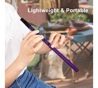 Alomejor D Key Irish Whistle Material de Cobre Pitch EXCISE Ligero para Niños 1 Pieza (PURPLE)