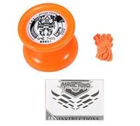 Alomejor D2 Yoyo Ball Yoyo Ligero que No Responde para Jugadores Profesionales - Alta Velocidad - Naranja/Púrpura