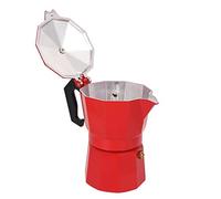 Alomejor de Aluminio de 300ML, Moka Duradera para Uso Doméstico y de Oficina, Diseño de Ergonómico, Capacidad para 6 Tazas (rojo)