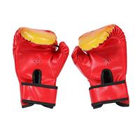 Alomejor de Boxeo para Niños de Piel Sintética con Protección para Las Articulaciones de los Dedos, Orificio de Ventilación, 1 par (Rojo)