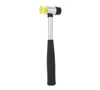 Alomejor de Goma, Martillo Suave de 25 Mm, Herramienta Manual de Doble Cara para Uso Prolongado, Acero Inoxidable + Plástico, 9,06 Pulgadas, 170 G