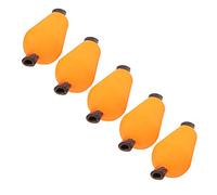 Alomejor de Pesca con Mosca, Flotador Ligero de Espuma de Alta Densidad de Tamaño Pequeño con Manguera de Goma para Ajustar la Profundidad de la Línea, Naranja y Amarillo (Orange)