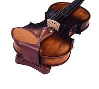 Alomejor Descanso de Barbilla de Piel de Oveja y Almohadilla para Hombro con Soporte Extraíble, para Violín 3/4 4/4 Hombro Izquierdo