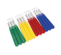 Alomejor Destripador de Costuras Práctico y Duradero Removedor de Hilo para Coser Bordados, Mangos Ergonómicos de Acero Inoxidable, para Pacientes con Artritis o Entusiastas de la Pesca, 12 Piezas