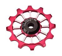 Alomejor desviador Trasero,Ligero y Duradero Cambio Bicicleta Rueda Aluminio 12T polea cerámica for Ciclistas montaña Carretera Ciudad