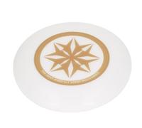 Alomejor Disco Volador Aerodinámico, Disco Deportivo Profesional con Función Luminosa para Juegos Al Aire Libre, Camping en la Playa, de Competición de 10,8 Pulgadas (Gold)