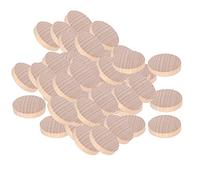 Alomejor Discos de Madera en Blanco, 100 Unidades de Astillas de Madera Listas para Pintar para Manualidades, para Hacer Joyas Hechas a Mano, Adecuadas para Niños y Adultos (5cm)