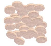 Alomejor Discos de Madera en Blanco, 100 Unidades de Astillas de Madera Listas para Pintar para Manualidades, para Hacer Joyas Hechas a Mano, Adecuadas para Niños y Adultos (3cm)
