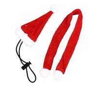 Alomejor Disfraz de Navidad para Reptiles, Conjunto de Bufanda y Sombrero para Mascotas, Suave y Transpirable, para Escalar, para Lagarto, Ropa Ajustable para Animales Pequeños