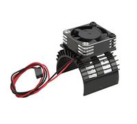 Alomejor Disipador de Calor, Ventilador de Refrigeración del Motor de Aleación de Aluminio Radiador de Alta Velocidad de 28000 RPM para Motores F540 550 3650 3660 (SILVER)