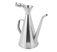 Alomejor Dispensador de Aceite a Prueba de Fugas de Acero Inoxidable, Control Preciso de Vertido para Cocina Casera, Botella de Aceite de Acero Inoxidable (500ML)