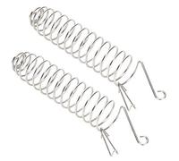 Alomejor Dispositivo de alimentación de pájaros de acero inoxidable con bloqueo seguro, cesta de alimentos para juego intelectual, 2 unidades, 9.8 x 1.7 pulgadas para pájaros