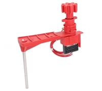 Alomejor Dispositivo de Brazo de Bloqueo Seguro de Bloqueo de Válvula de Mariposa Universal para Seguridad Industrial, Material de Nailon Reforzado y Acero Inoxidable para Palancas Grandes,