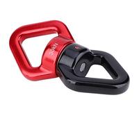 Alomejor Dispositivo Rotativo de Seguridad Giratoria de Swing, Capacidad de 30 Kn, para Swing de árboles, Danza Aérea, Columpio de Niños, Hamaca Colgante (Negro rojo)
