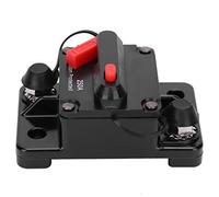 Alomejor Disyuntor de Cobre, Portafusibles de Reinicio Automático, Protección contra Sobrecarga, Resistente Al Agua para Vehículos Recreativos y Barcos, DC12-42V, 1 Unidad (250A)