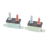 Alomejor Disyuntor de Perno Prisionero 12V 24V Fácil Instalación Protección contra Sobrecarga para Cabrestantes de Barcos Automotrices Tamaño Compacto 2 Unidades (20A)