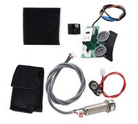 Alomejor DIY -Gitarren -Accessoire VT1 Tail Nagel Pickup EQ con caja de batería, pastilla precableada para entusiastas de las guitarras acústicas, metal y plástico