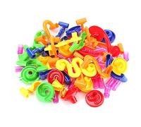 Alomejor DIY Marble Race Run Maze Balls Play Building Blocks Toy, Educational and Colory Building Toy for Kids