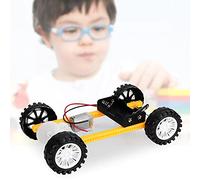 Alomejor DIY Scientific Pack Gear Drive Car Toy Kit, Materiales de Madera Ecológicos, Juguete de Transmisión de Engranajes No Tóxico para Aprender Física, Regalo Ideal para Niños de 5 Años en Adelante