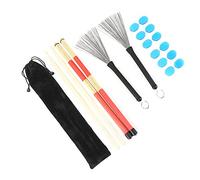 Alomejor Drumstick Kit Rod Dumplings Drum Set Toca los Accesorios Musicales de Instrumentos con Bolsa (M02761 azul)