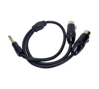 Alomejor Dual XLR 6.35mm Y Splitter Cable, 1.6FT