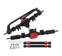 Alomejor Eje Completo RC, Eje de Transmisión de Metal Resistente con 2 Piezas para Vehículos Todoterreno 1/10 Axial SCX10 I SCX10 II