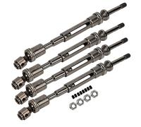 Alomejor Eje de Transmisión de Longitud Ajustable, Eje de Transmisión RC de Acero para Coche Slash 1 10 RC, con Color Titanio